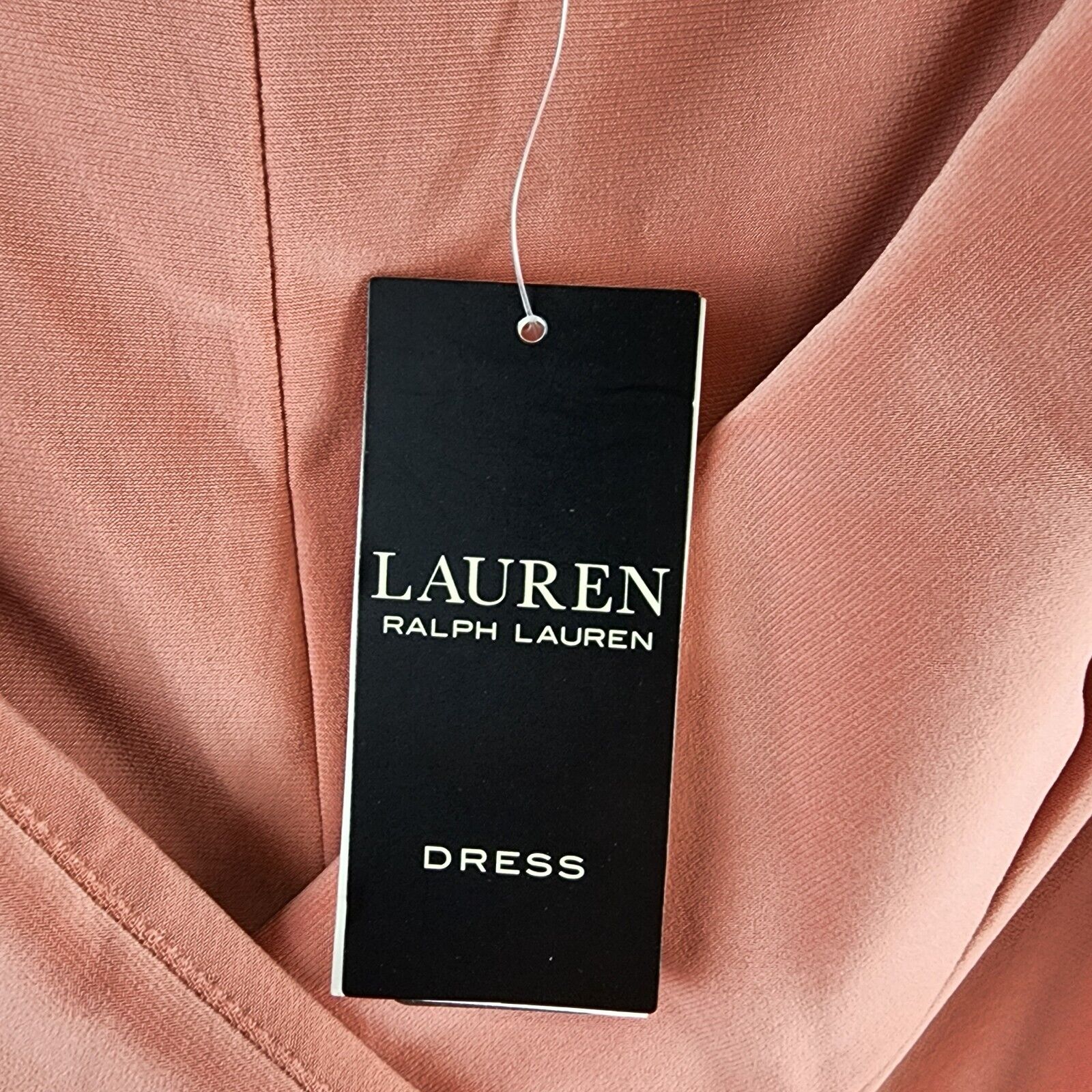 Lauren Ralph Lauren Jersey Off-the-Shoulder Gown Womens 6 Pink Mahogany Side Zip - Picture 7 of 15