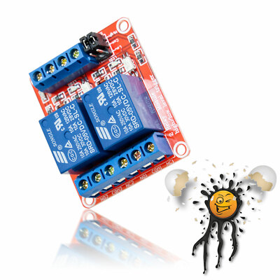 2 Kanal Relais Modul 5V 12V Universalrelais High / Low Level Optokoppler Trigger
