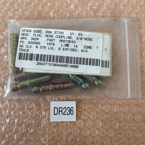 (10) NEW McMasterCarr 95815K83 Hose Coupling Plug 3/8” Fast Shipped 🇺🇸のeBay公認海外通販｜セカイモン