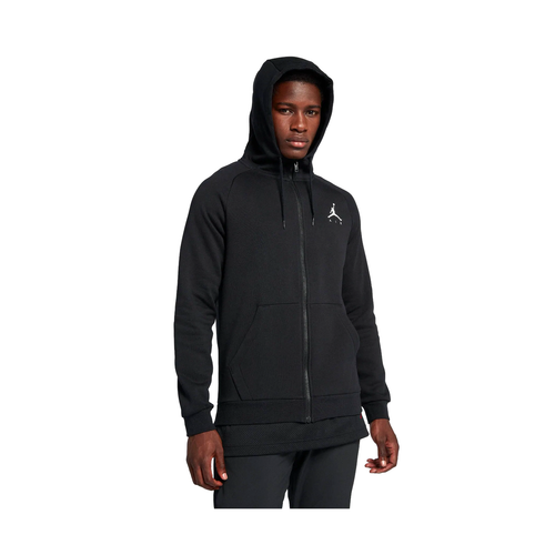 

Мужская флисовая худи с молнией во всю длину Jordan Black Jumpman Air (939998 010), Black/white