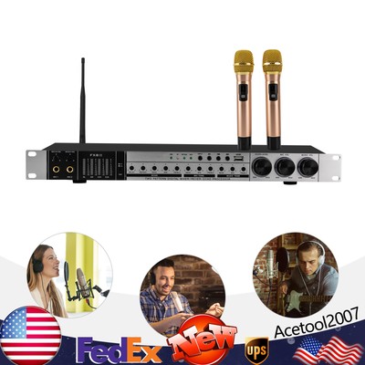 KTV Karaoke Audio Processor Digital Mixer Microphone USB /Bluetooth Input Audio