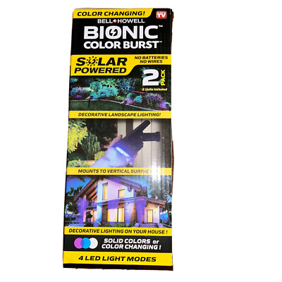 Bell+Howell Bionic Color Burst 2 Pack Solar Lights ASTV Color Changing Path Ligh