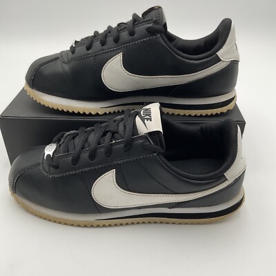 Nike Cortez GS 5.5 y 5.5y Shoes Black White Basic Running Classic OG SL  Leather