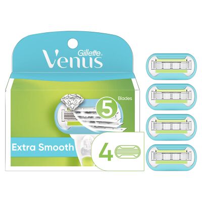 Gillette Venus Extra Smooth Blade Refills 4 Pack