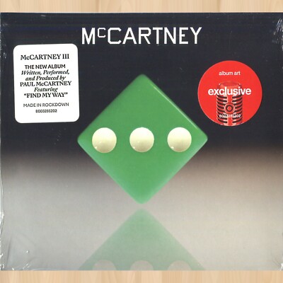 GREEN Cover Art---- PAUL McCARTNEY McCartney III EXCLUSIVE CD Find My Way 0703