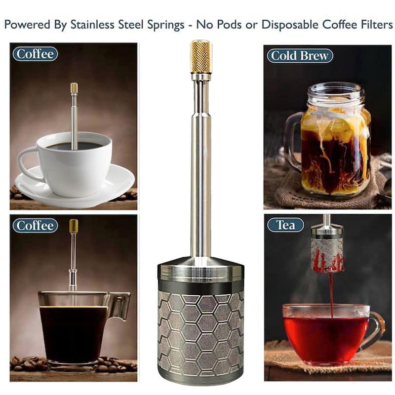Maker Stainless Steel Full Bodied Coffee Press Tool