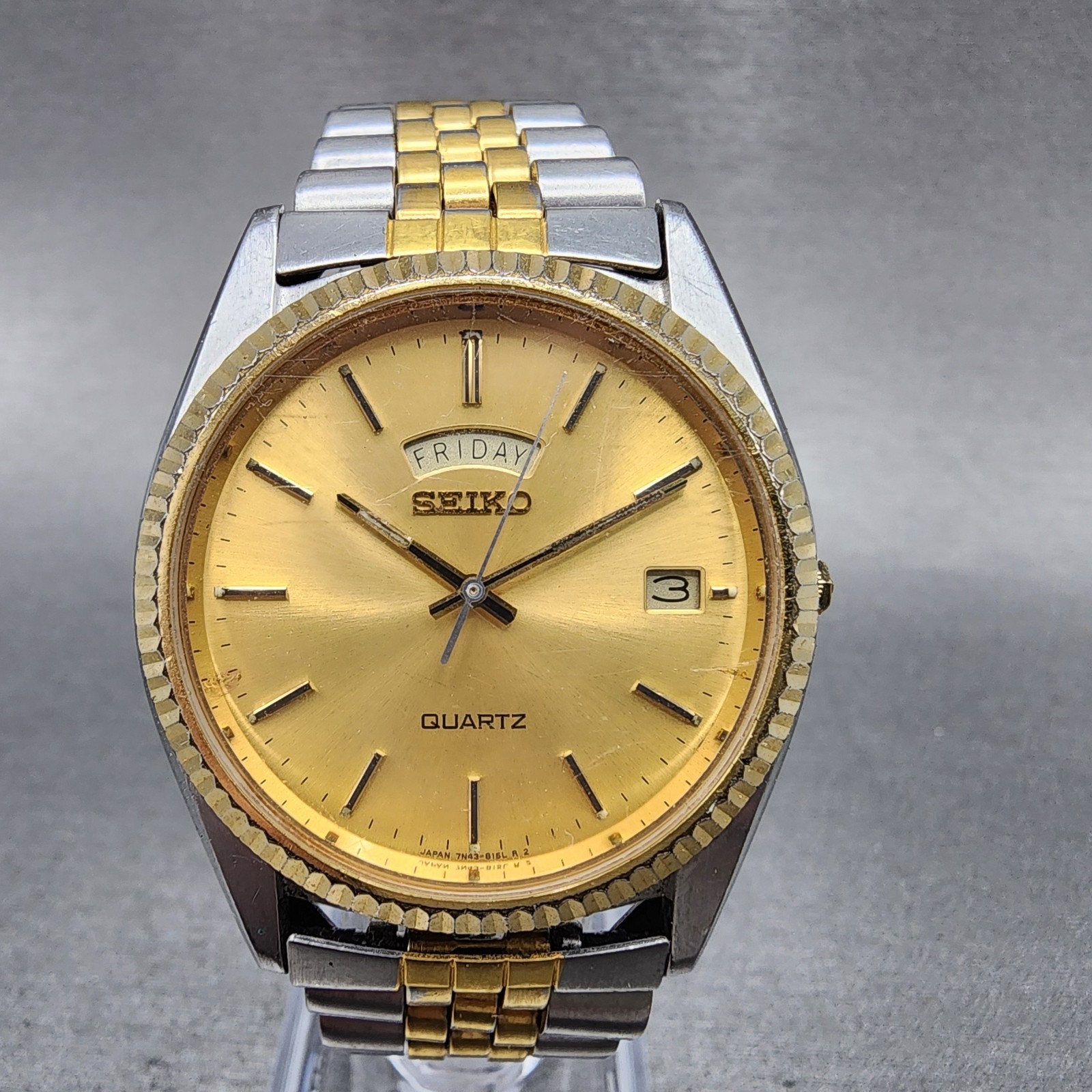 SEIKO ENCLINE チェーンゴールド時計 楽天市場】【中古】SEIKO セイコー エクセリーヌ 8420-5410