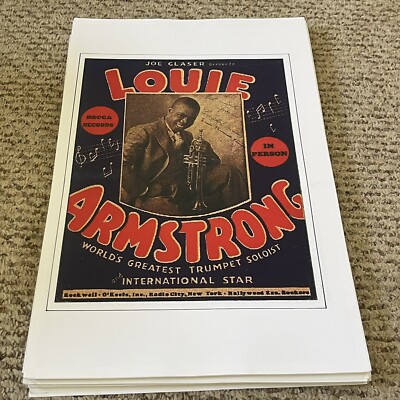 Louie Armstrong Poster 11 x 17 (308)