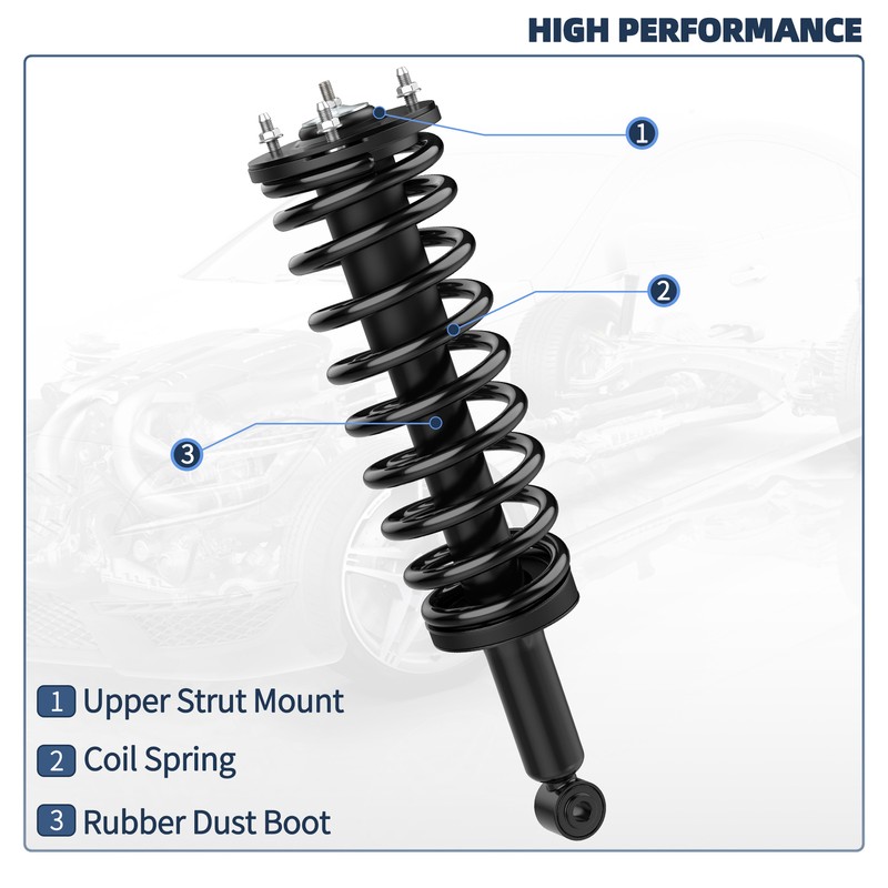 Set (4) Front + Rear Struts Shock Absorbers For 2000-2005