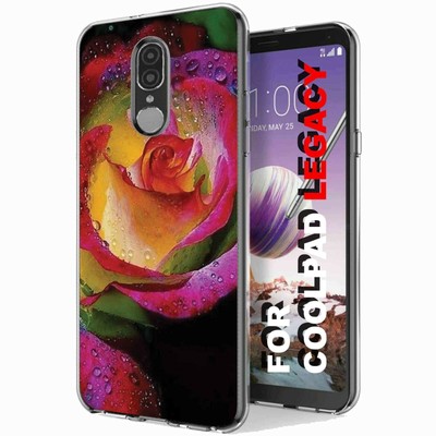 Total Guard Cover Case For Coolpad Legacy, Rose Rainbow, USA Print