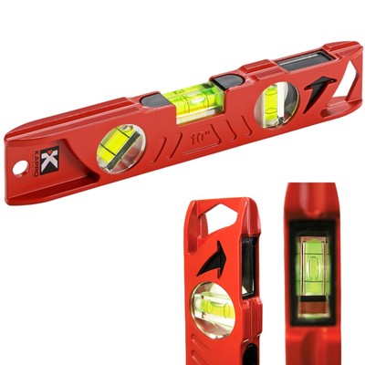 Kapro - 923 Professional Cast Aluminum Torpedo Level - Features Dual-View Plu...