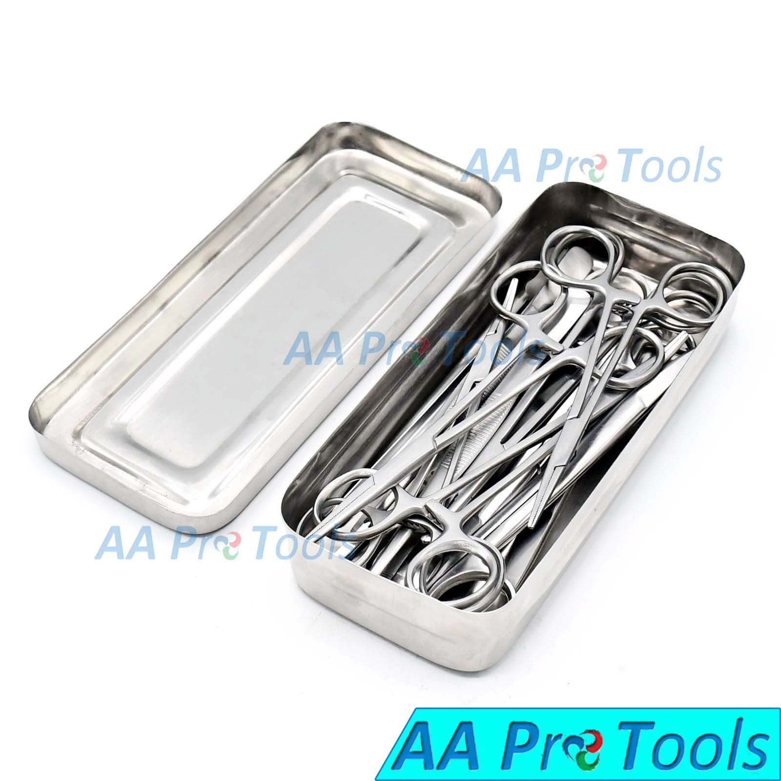 Set of 13 Pieces Basic Minor Surgery Kit Steel Box Surgical