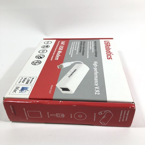 USRobotics 56K USB Modem High Performance V.92  USR5637 Fax 5637 US Robotics