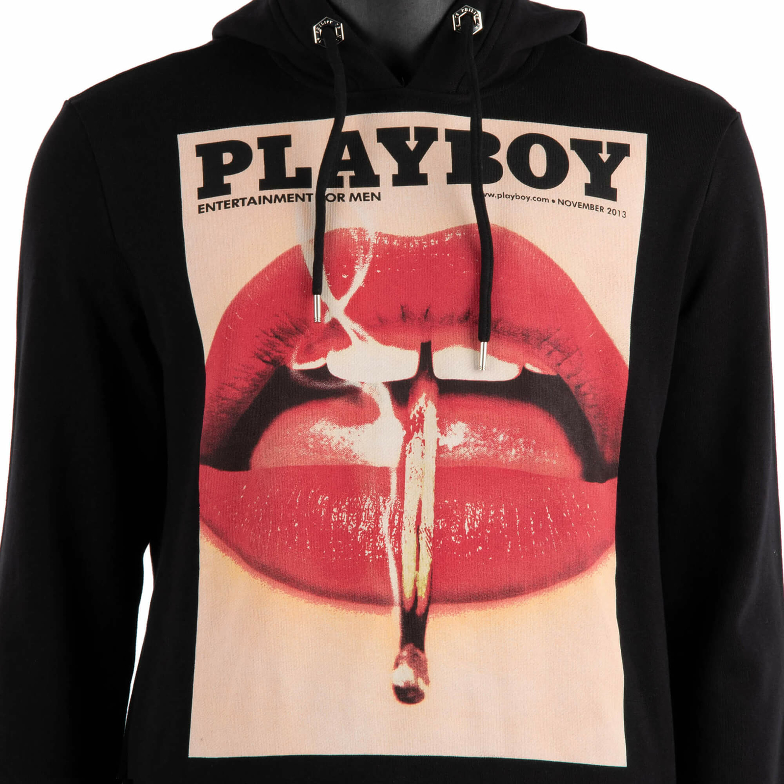 PHILIPP PLEIN x PLAYBOY Sweatshirt Hoody Hoodie w. Lips Cover Print Black 08362 | eBay