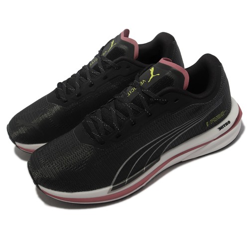 

Женские кроссовки Puma Velocity Nitro WTR Wns Black White Pink 195296-01, Черный, Velocity Nitro Wtr Wns