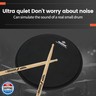 Practice Drum Pad, Drum Practice Pad, Silent Practice Pad for Drumming with Different Playing Surface with 1 Pairs Drum Sticks (Style 2)