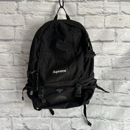 バッグ 00s old Supreme backpack bag made in USA VINTAGE EARLY 2000s SUPREME BOX LOGO CANVAS BACKPACK BLACK TNF RTG