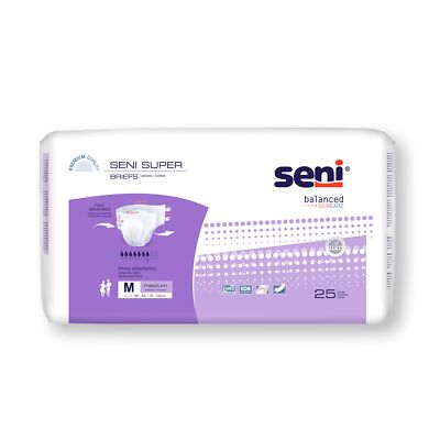 Seni Super Incontinence Brief M Breathable S-ME25-BS1 Heavy 75 Ct