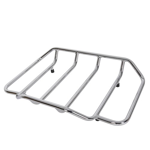 Chromed Tour Pak Pack Luggage Top Rack For Harley Touring Road King Street Glide
