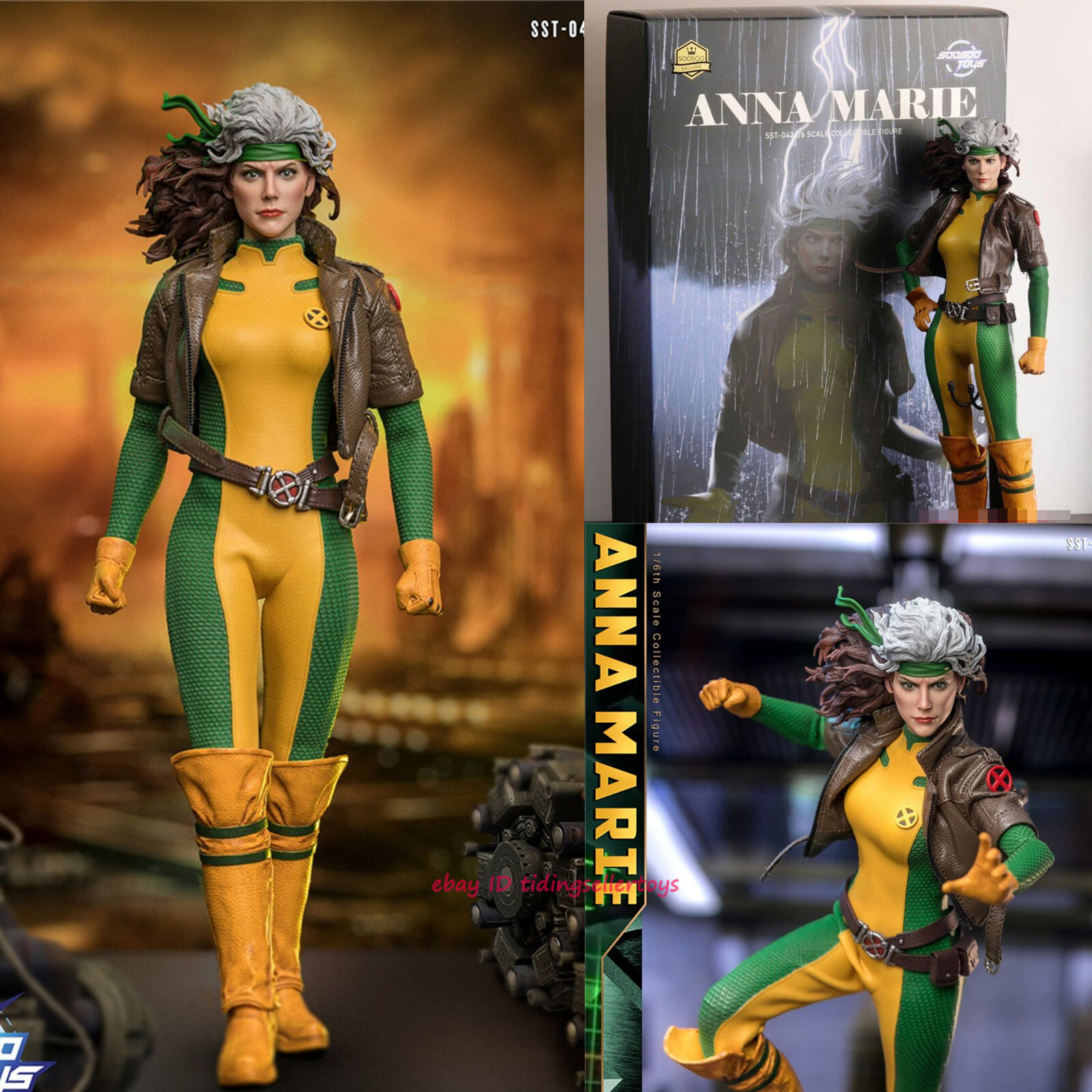 Soosootoys X-Men Rogue Anna Marie Heroine 1/6 Action Figure Soosootoys X-Men Rogue Anna Marie Heroine 1/6 Action Figure