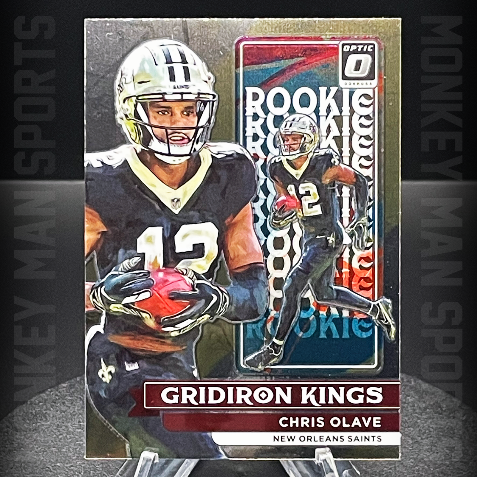 2022 Optic Football - Chris Olave Rookie RC - GRIDIRON KINGS #RGK-4 SAINTS MINT