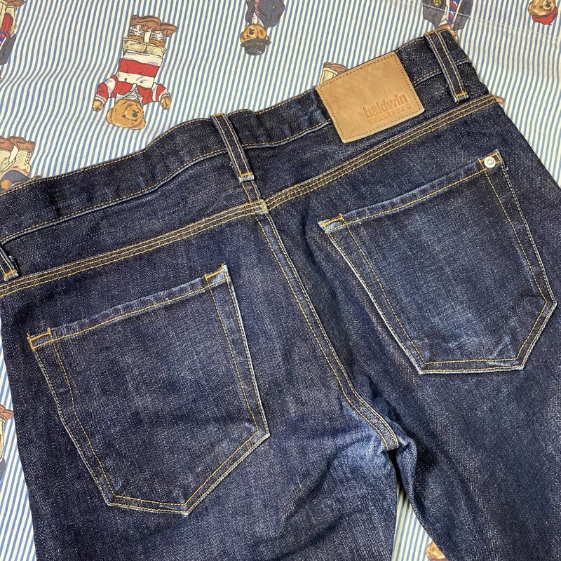 Baldwin The Reed Classic Straight Japanese Selvedge Denim Jeans sz 31 (32x32) US