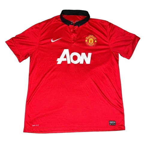 ウェア NIKE MANCHESTER UNITED football jersey Nike Soccer Jersey Manchester United AON Jersey Men's Size