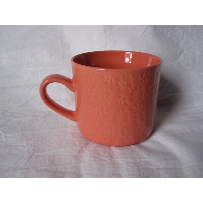 Cute Opalhouse Stoneware Enjoy the Little Things Floral Embossed Coffee Mug/Cup!