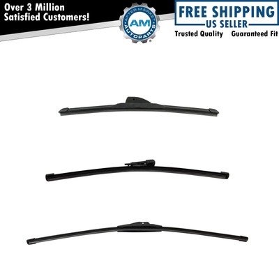 Trico Tech & Exact Fit Windshield Wiper Blade Front & Rear 3pc Set