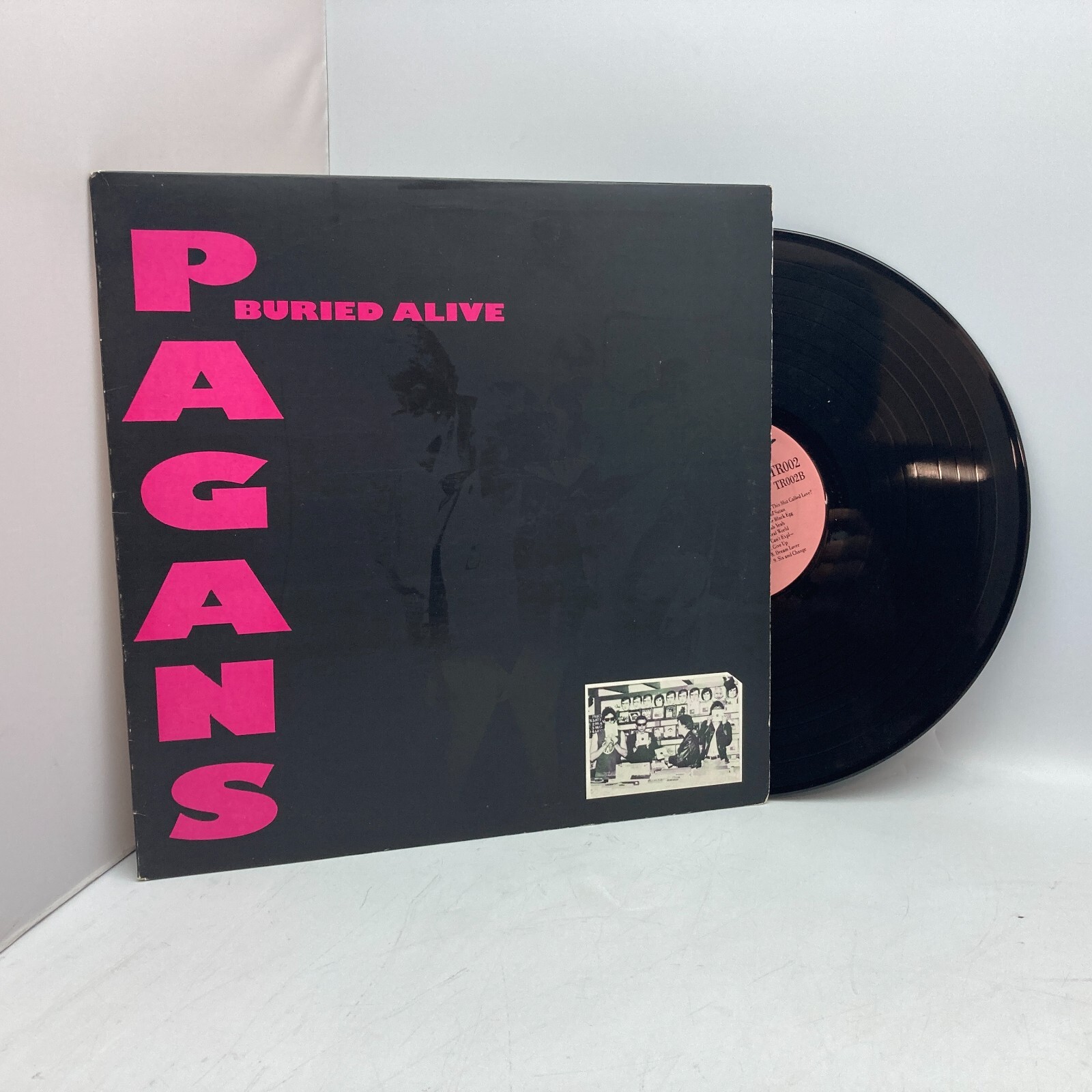 Pagans Buried Alive US 1986 Compilation Withdrawn Cover LP Treehouse Records VG+