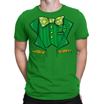 IRISH Leprechaun Costume Mens  TShirt St Patricks Day Ireland Fancy Dress