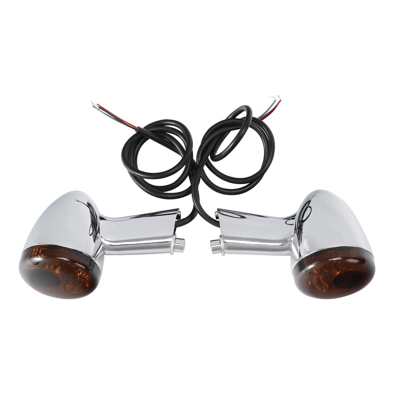 Chrome Rear Turn Signals LED Light Fit For Harley Sportster 883 XL 1200 1992-22