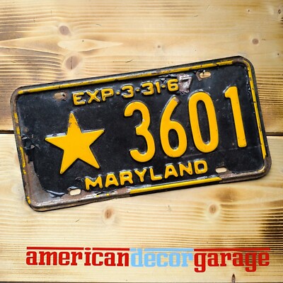 USA Nummernschild/Kennzeichen/license plate* Maryland Government 1967 *