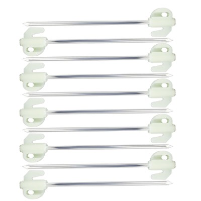  10PCS Night Light Ground Nails Camping Fixed Camping Tent Windproof Steel Nails