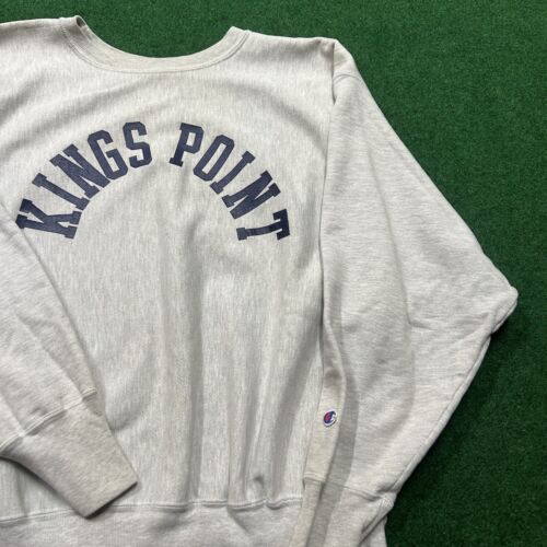Vintage Champion Sweatshirt Mens XL Gray 90S Kings Point Vintage Champion Sweatshirt Mens XL Gray 90S Kings Point
