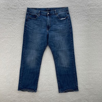 Lucky Brand Jeans Mens 38x30 Blue 181 Relaxed Straight Dark Wash Stretch Denim