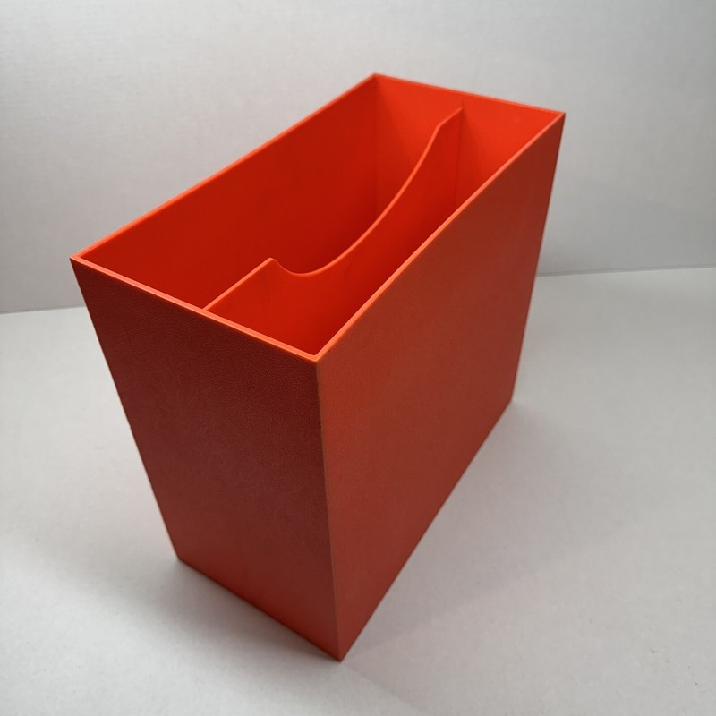 Schallplatten StÃNder Box  Dbgm - Orange - Vintage Retro 70er / 80er - 40 Lp