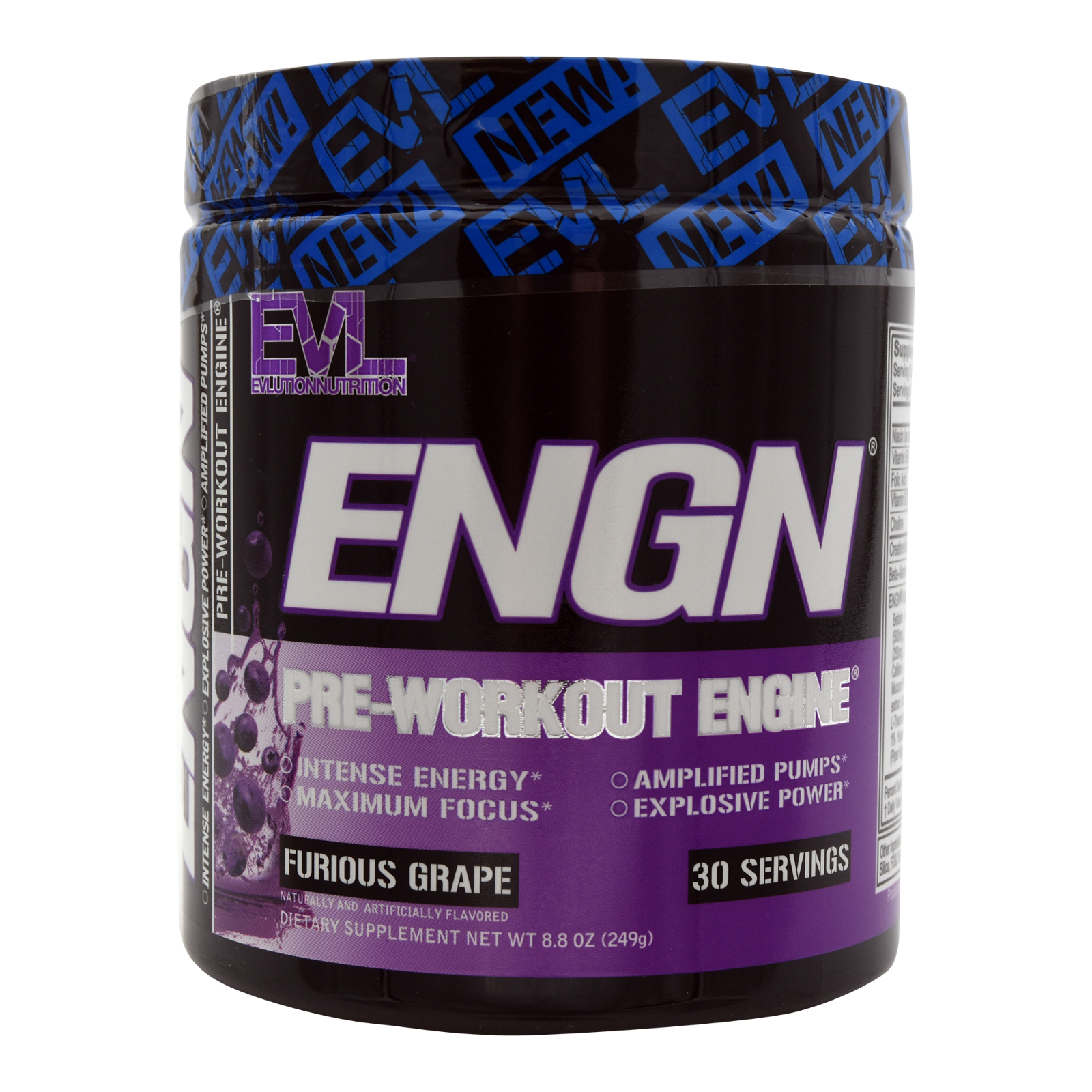 EVL ENGN: Hardcore Pre Workout Energy Drink Mix with Creatine for Energy, Pump
