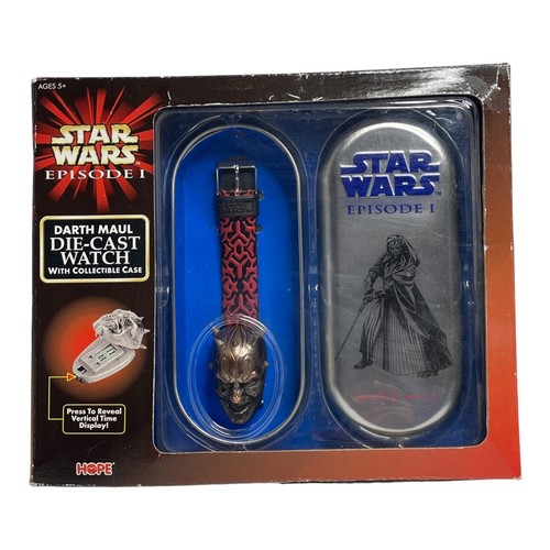1999 Star Wars Episode 1 Darth Mal Die-Cast Watch w