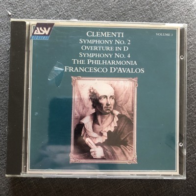 CLEMENTI: SYMPHONY NO. 2-OVERTURE IN D-symphony NO 4 CD New Sealed.   E