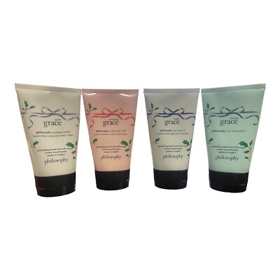 Philosophy 4 fl oz Tube Nourishing Nail & Hand Cream NWOB SEALED(Choose Scent)
