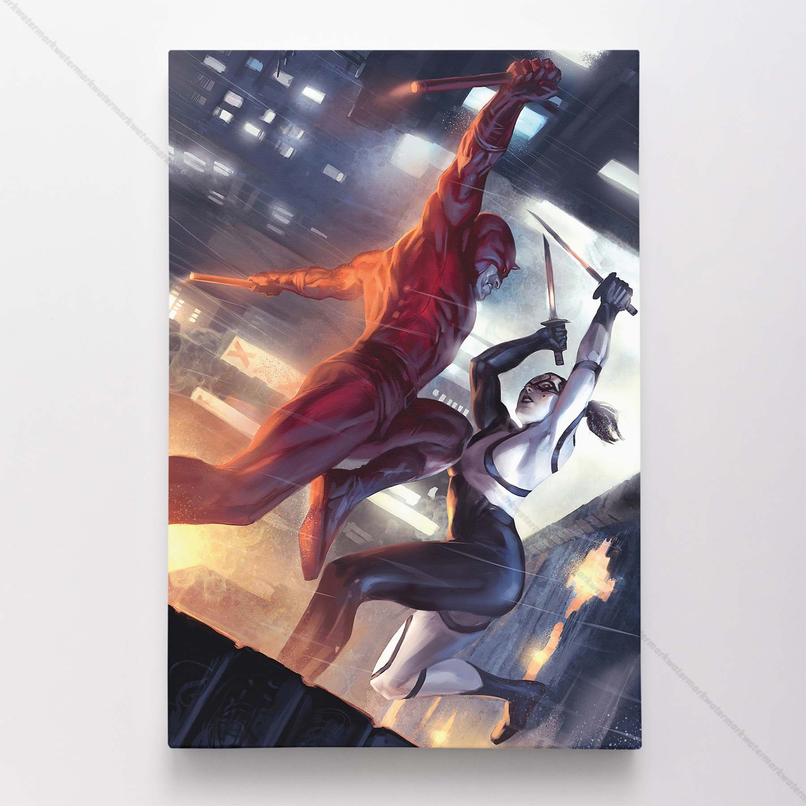 Daredevil Poster Canvas Textless Vol 2 #113 Comic Book Art Print