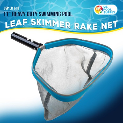 U.S. Pool Supply 11" Swimming Pool, Spa Leaf Skimmer Rake Net, 11" Deep Mesh