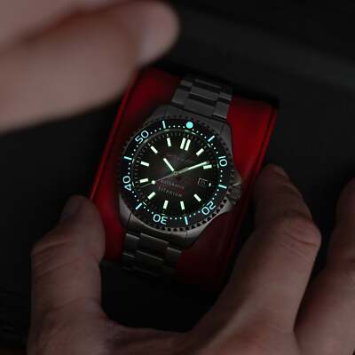 Pre-owned Spinnaker Tesei Titanium Automatic 43mm Wristwatch Sp-5084-66