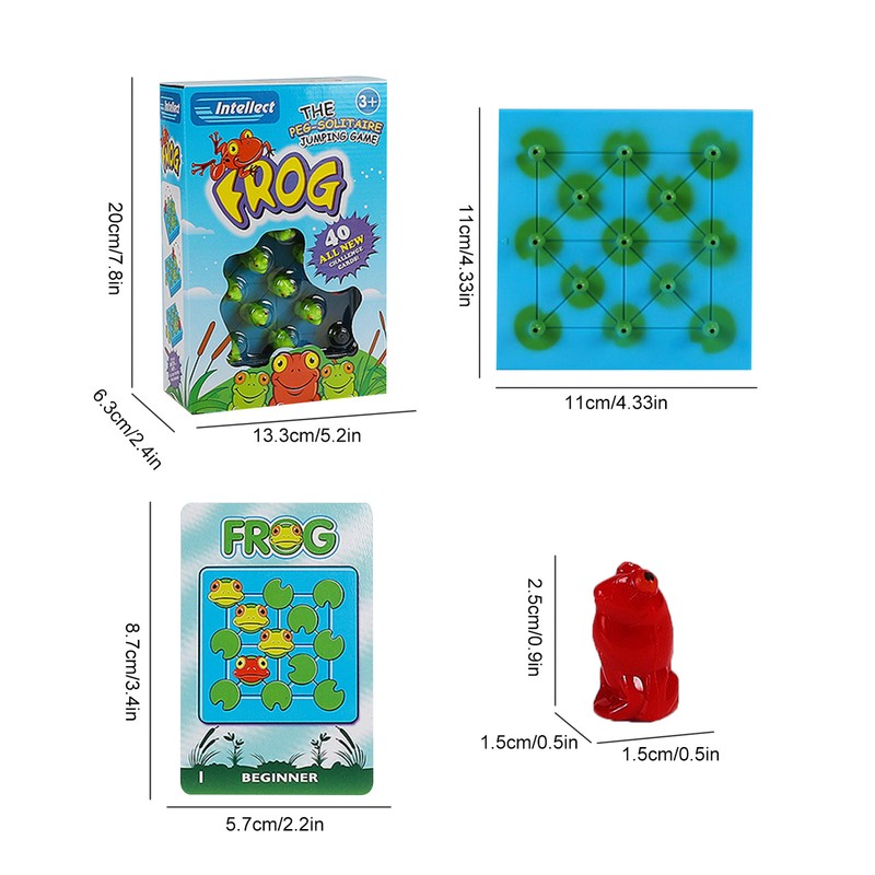 Hoppers Game Logical Thinking Games For Kids Children's Frog Game Strategy Board