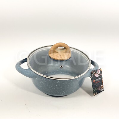 Masterclass Cookware Premium Collection 2.4-qt 8 In Casserole With Lid Blue New