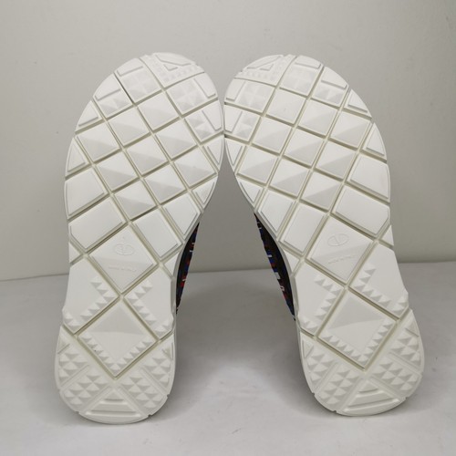 Pre-owned Valentino Garavani Rockstud Sneaker Toe Men's Us 8 Eur 41 $995 In Multicolor