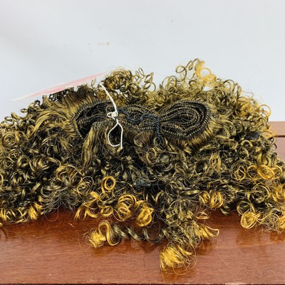 ENSTYLE KK SPRING COIN WVG 14/16 CURLY HAIR BLONDE BLACK EXTENSIONS