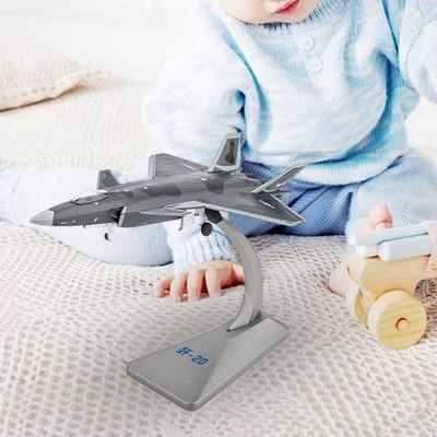 1/144 J20 Fighter Model Airplane Plane Aircraft per Home Bar Bedroom Cafe Office