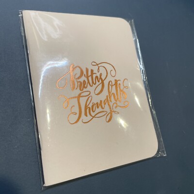 Pretty Thoughts 5 1/2 Inch Notebook With Blank Pages